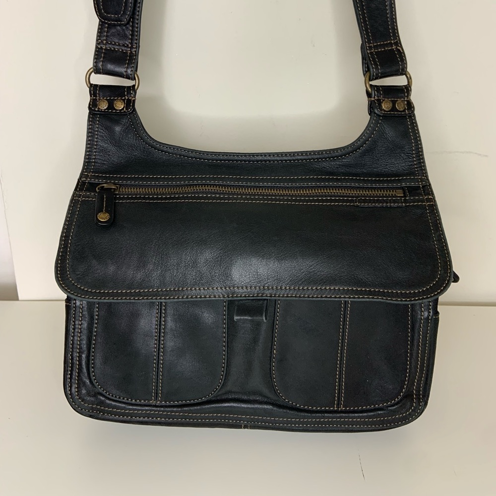 FOSSIL, soft brown leather, cross body purse